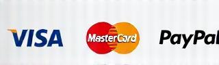 Логотипы Visa, Mastercard, PayPal